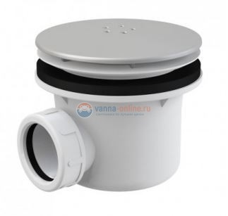 Сифон для душевого поддона Alcaplast A49K MAT d90, хром матовый Сифон для душевого поддона Alcaplast A49K MAT d90, хром матовый