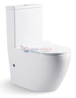 Чаша унитаза Bravat Gina CX01008UW-PA-ENG с сиденьем Soft Close