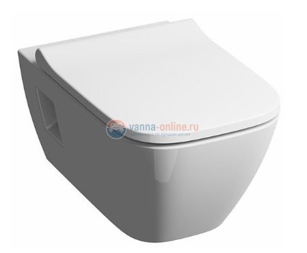 Унитаз подвесной Geberit Smyle Premium 205570000, безободковый, Rimfree