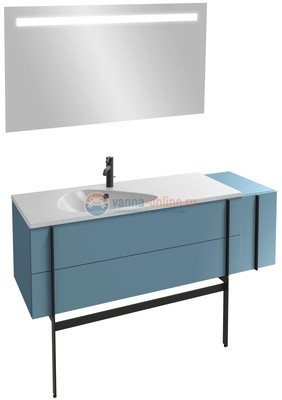 Тумба под раковину Jacob Delafon Nouvelle Vague 145 EB3038-G1G, серый мышиный глянцевый