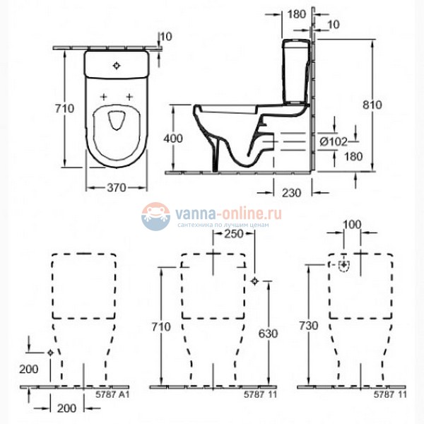 Чаша унитаза Villeroy&Boch Architectura 5686 10 01