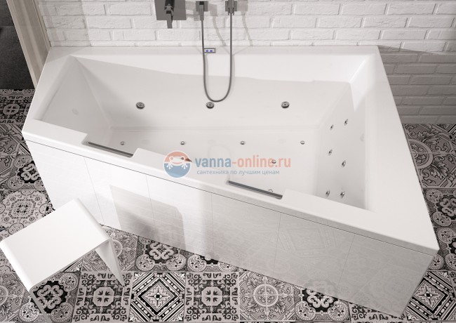 Ванна акриловая Riho Doppio 180 x 130 см, левая/правая