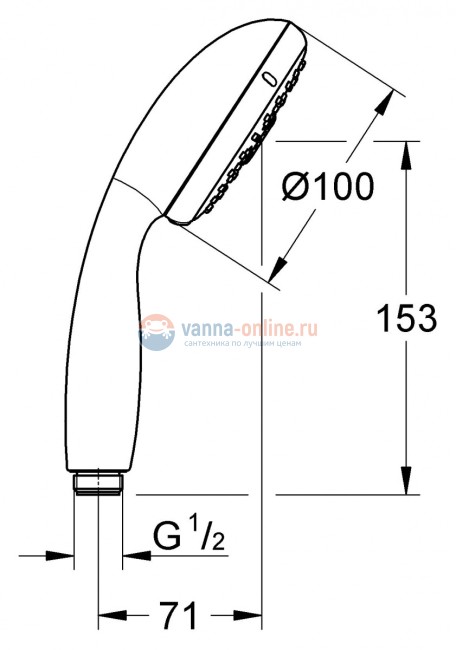 Ручной душ Grohe Tempesta New Cosmopolitan 28578002 (28578001)