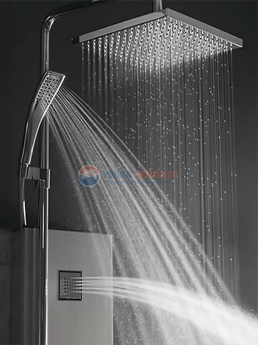 Душевая система Jacob Delafon Water Tiles Tower E3872-185 3 гидромассажные панели