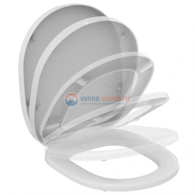 Пневматический промо-набор 4 в 1 Ideal Standard с унитазом E047901 CONNECT AquaBlade®, с сидением и крышкой E772401, с инсталляцией PROSYS 120 P и пневматической панелью смыва OLEAS™ P1