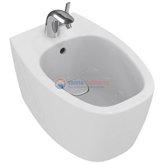 Подвесное биде, с 1-м отверстием под смеситель Ideal Standard DEA T509801 Подвесное биде, с 1-м отверстием под смеситель Ideal Standard DEA T509801
