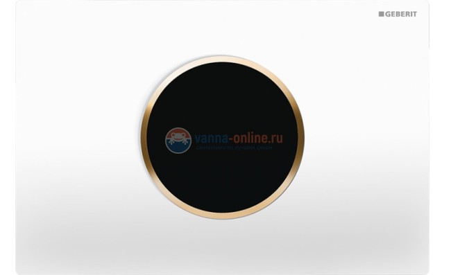 Привод бесконтактного смыва Geberit Sigma Type 10 115.907.KJ.1 для унитаза, 230В, двойной смыв, пластик, белый / глянцевый хром / белый