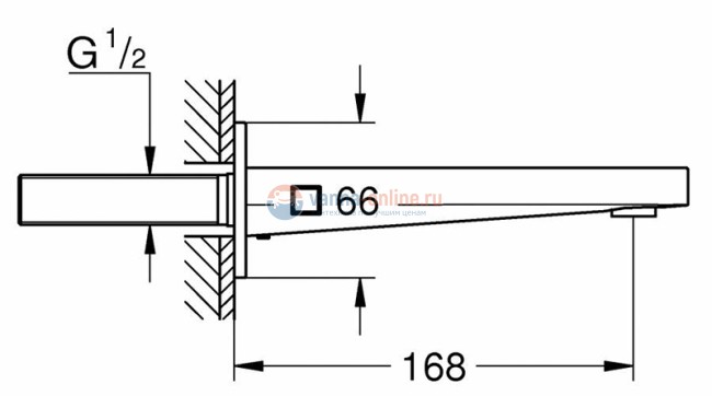 Излив Grohe Plus 13404003 для ванны