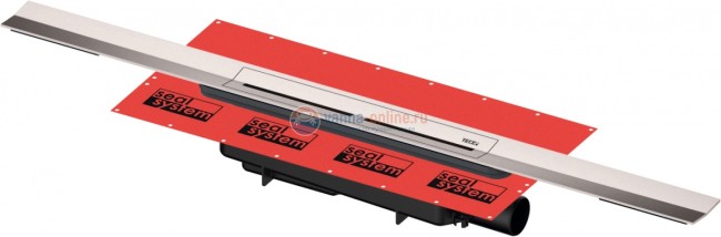 Профиль для душа TECE Drainprofile 670900 90 см, нержавеющая сталь сатин