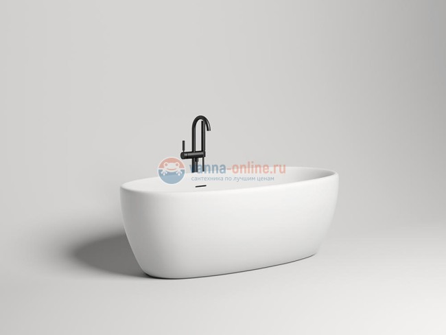 Ванна Salini Luce 176 х 85 x 58 см, из материала Solix, белая матовая 100121M Ванна Salini Luce 176 х 85 x 58 см, из материала Solix, белая матовая 100121M