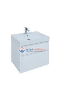 Тумба под раковину Aquanet Nova Lite 75, 2 ящика, белый глянец