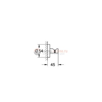 Крючок Grohe Essentials 40364001 Крючок Grohe Essentials 40364001