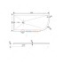 Душевой поддон RGW ST/A L/R – 0129G 16154129-02L/R 90 x 120 см, асимметричный, цвет серый, из искусственного камня