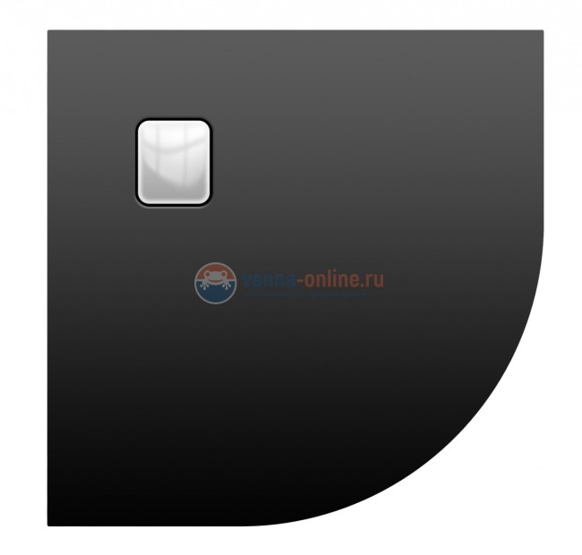 Душевой поддон Riho Basel 451 90 x 90 см DC981700000000S акриловый, четверть круга, цвет черный матовый