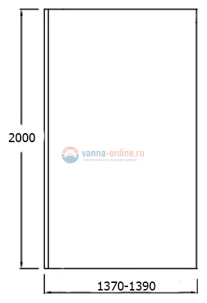 Душевое ограждение Jacob Delafon Contra E22W140-GA 140 см