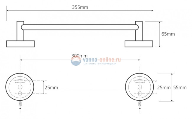 Полотенцедержатель Bemeta Omega 104104012 Полотенцедержатель Bemeta Omega 104104012