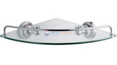 Полка угловая Fixsen Bogema FX-78503А стеклянная, хром Полка угловая Fixsen Bogema FX-78503А стеклянная, хром