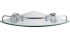 Полка угловая Fixsen Bogema FX-78503А стеклянная, хром Полка угловая Fixsen Bogema FX-78503А стеклянная, хром