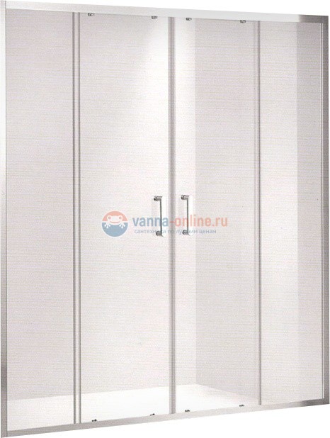 Душевая дверь Gemy Victoria S30192E, 140 х 190 см, стекло прозрачное