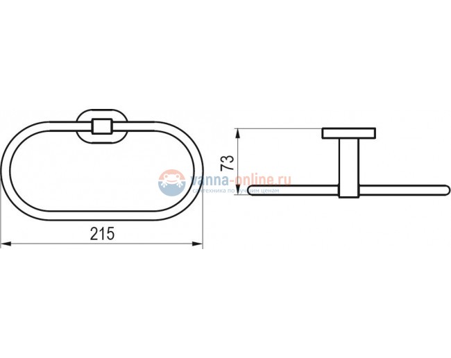 Полотенцедержатель Ravak Chrome CR 300.00