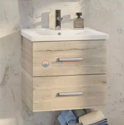 Тумба Comforty Парма 60 дуб дымчатый с раковиной Миранда 60 Тумба Comforty Парма 60 дуб дымчатый с раковиной Миранда 60