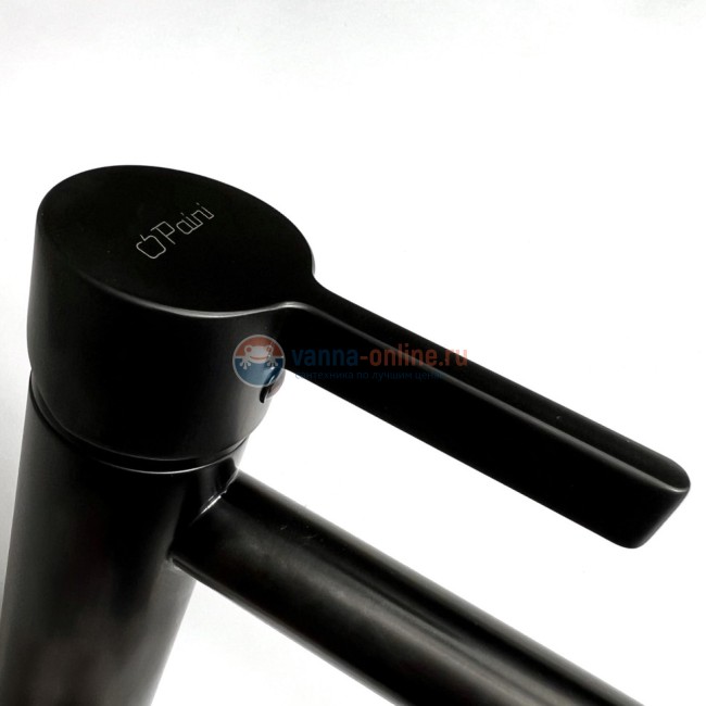 Смеситель для раковины Paini Brera без донного клапана, черный матовый PVD Смеситель для раковины Paini Brera без донного клапана, черный матовый PVD