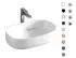 Раковина ArtCeram Cognac Countertop COL003 16; 00, накладная, цвет - blu zaffiro (синий сапфир), 55 х 35 х 14,5 см