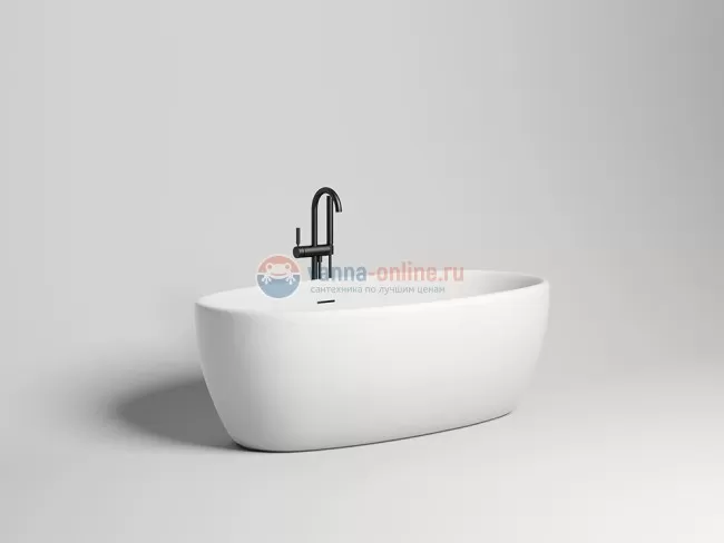Ванна Salini Luce 176 х 85 x 58 см, из материала Solix, белая матовая 100121M Ванна Salini Luce 176 х 85 x 58 см, из материала Solix, белая матовая 100121M