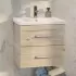 Тумба Comforty Парма 60 дуб дымчатый с раковиной Миранда 60