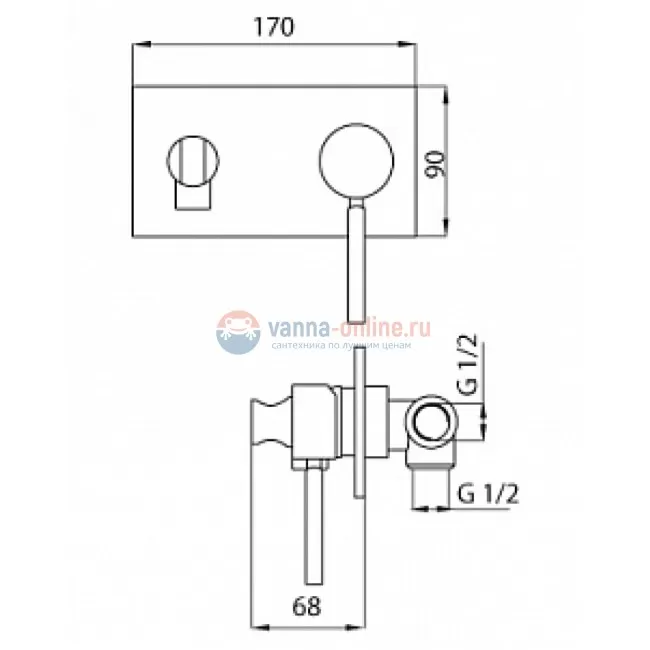 Гигиенический душ Cezares Olimp DIF-02 цвет бронза Гигиенический душ Cezares Olimp DIF-02 цвет бронза
