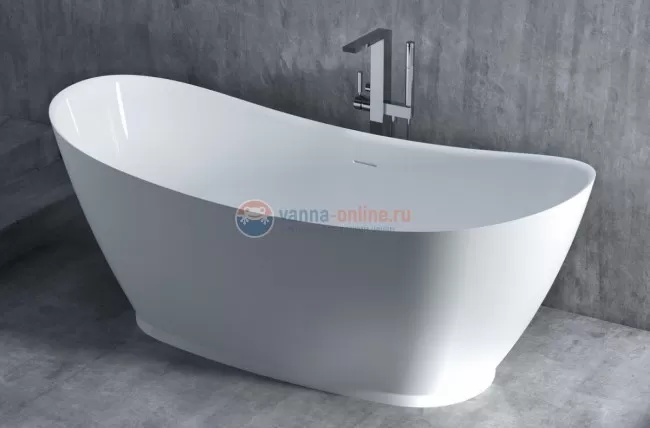 Ванна Salini Noemi 185 х 81 x 72 см, из материала Solix матовая белая 101811SM Ванна Salini Noemi 185 х 81 x 72 см, из материала Solix матовая белая 101811SM