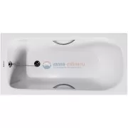 Комплект: Чугунная ванна Goldman Classic 150x70, с ручками и ножками Комплект: Чугунная ванна Goldman Classic 150x70, с ручками и ножками