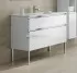 Тумба с раковиной Sanvit Стрит-2 kstreet2075, 75 см подвесная/напольная, белый глянцевый