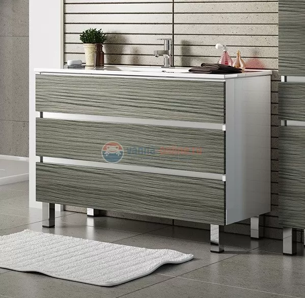 Тумба с раковиной Sanvit Кубэ-3 kkube3070, 70 см напольная, орех седой темный