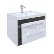 Тумба с раковиной Iddis Color Plus COL60W0i95K 60 см подвесная, белая/дерево