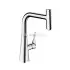 Смеситель для кухни Hansgrohe Metris с выдвижным изливом 240, хром
