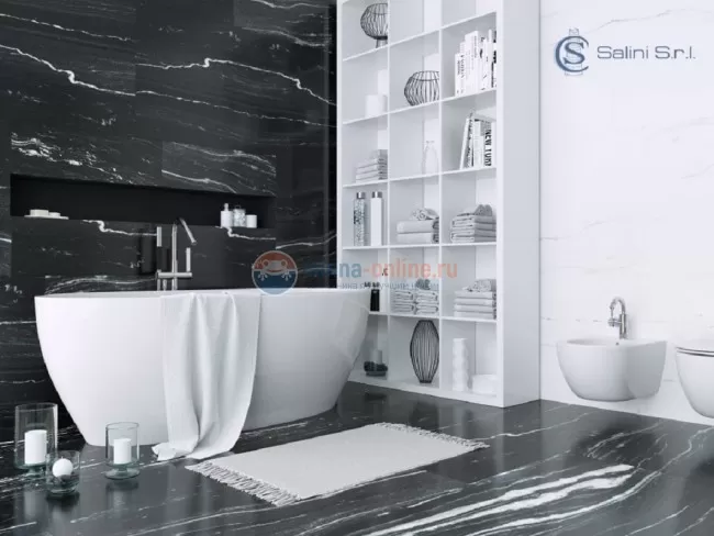 Ванна Salini Alda Nuova, 178 х 92 х 58 см, из материала Solix, матовая белая 101911SM Ванна Salini Alda Nuova, 178 х 92 х 58 см, из материала Solix, матовая белая 101911SM