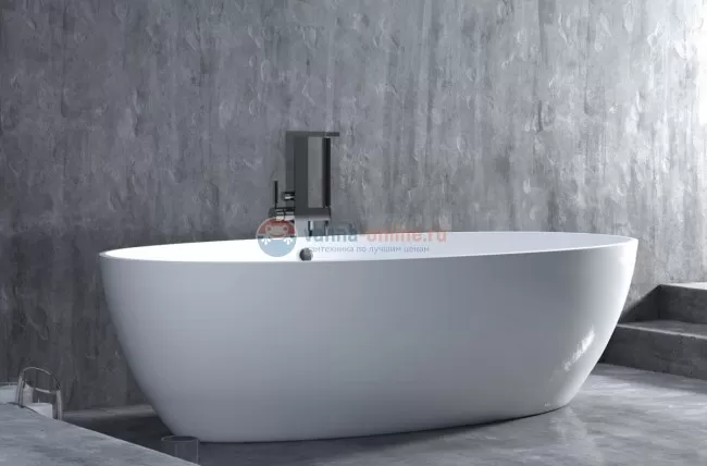 Ванна Salini Alda Nuova, 178 х 92 х 58 см, из материала Solix, матовая белая 101911SM Ванна Salini Alda Nuova, 178 х 92 х 58 см, из материала Solix, матовая белая 101911SM