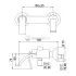 Смеситель для ванны Jacuzzi Rubinetteria Ray 0IO00011JA00