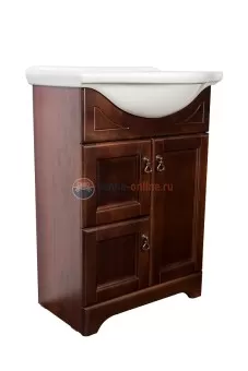 Тумба с раковиной Orange Классик 60 см, напольная, орех