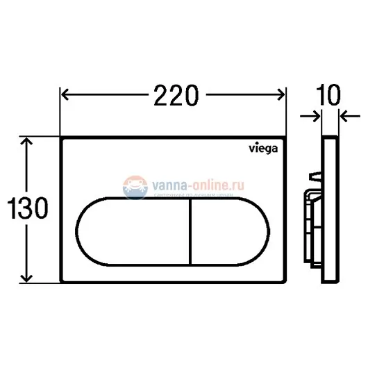 Инсталляция для подвесного унитаза Viega Prevista Dry (792831) комплект Инсталляция для подвесного унитаза Viega Prevista Dry (792831) комплект
