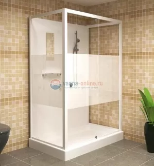 Душевая кабина RGW OLB-207, 120 x 90 см, профиль - белый