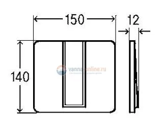 Кнопка смыва Viega Visign for Style 14 654573 для писсуара Кнопка смыва Viega Visign for Style 14 654573 для писсуара