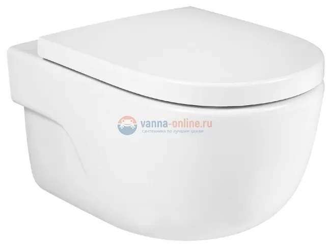 Подвесной унитаз Roca Meridian 34624L000 безободковый 560 rimless