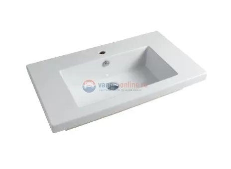 Раковина ArtCeram Gap 96 GPL004 01; 00, накладная/встраиваемая сверху, 96 х 51 х 20 см