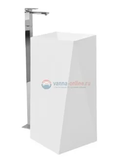 Раковина ArtCeram Sharp OSL008 01, 00, напольная отдельностоящая, 50 х 50 х 85 см
