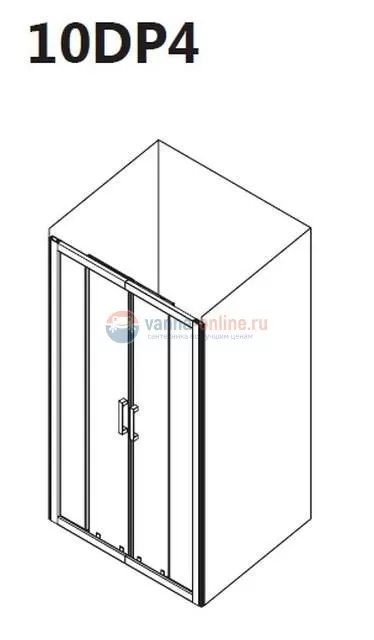 Душевая дверь Ravak 10° 10DP4-190 0ZKL0U00Z1, сатин/транспарент Душевая дверь Ravak 10° 10DP4-190 0ZKL0U00Z1, сатин/транспарент