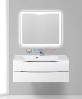 Тумба под раковину BelBagno Marino MARINO-1200-2C-SO-BL-P, 120 х 45 х 55 см, Bianco Lucido - белый глянец