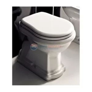 Крышка-сиденье Kerasan Retro 108801 Soft-Close, белый/хром Крышка-сиденье Kerasan Retro 108801 Soft-Close, белый/хром