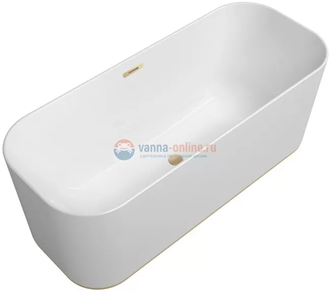 Квариловая ванна Villeroy&Boch Finion 170 x 70 см UBQ177FIN7A200V101, фурнитура шампань